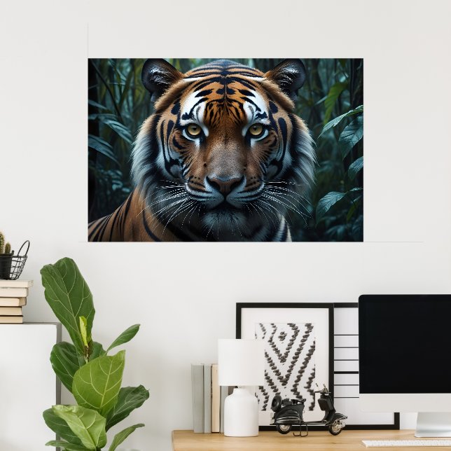 Affiche Tigre de la jungle (Bureau à domicile)