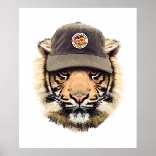 Affiche Tigre de surf