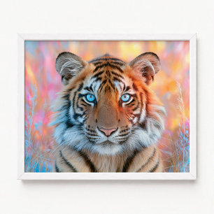 Affiche Tigre en herbe Fantastique Photo d'art
