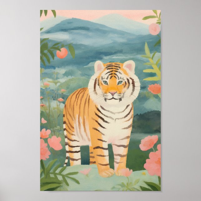 Affiche Tigre mignon (Devant)