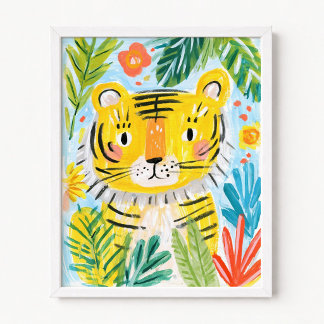 Affiche Tigre mignon
