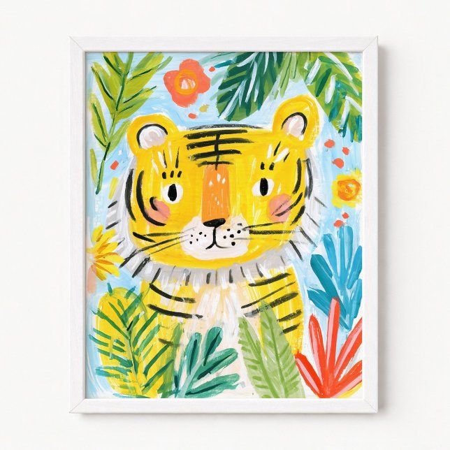 Affiche Tigre mignon (Cute Tiger Poster)