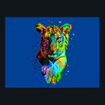 Affiche Tigre Pop Art coloré<br><div class="desc">Tigre Pop Art coloré</div>