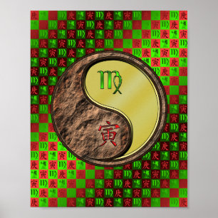 Affiche Tigre Virgo & Metal