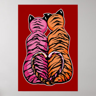 Affiche Tigres amoureux