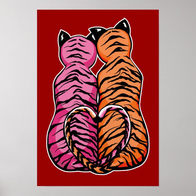 Affiche Tigres amoureux (Devant)