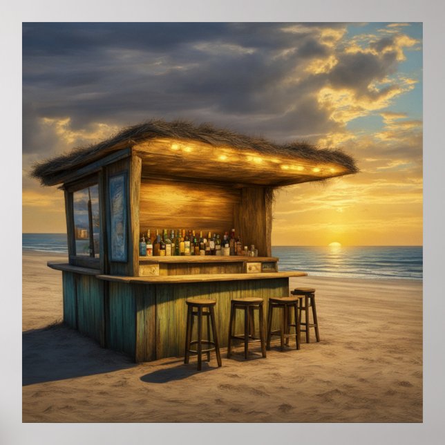 Affiche Tiki Bar - 4 - (Devant)