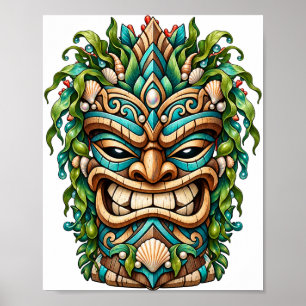 Affiche Tiki Coquillage de Jade