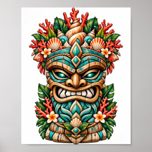 Affiche Tiki Coquillage de Lagune