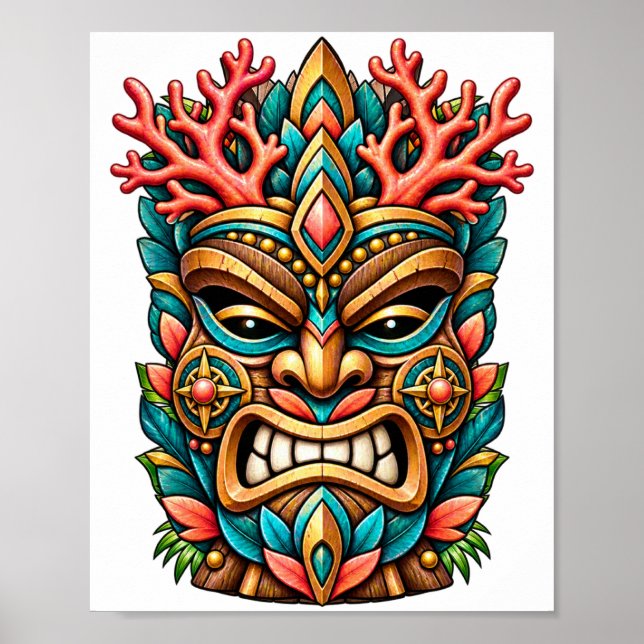 Affiche Tiki Coral Blossom (Devant)