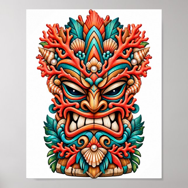 Affiche Tiki Coral Fire (Devant)