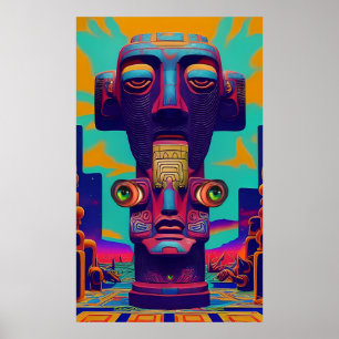 Affiche Tiki Droite ou Ne pas Tiki du tout