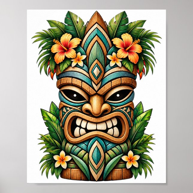 Affiche Tiki Fleur de Jade Douce (Devant)