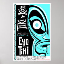 Tiki Kon : OEil de l'affiche Tiki (OEil ouvert)