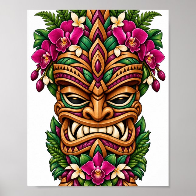 Affiche Tiki Orchid Flame (Devant)