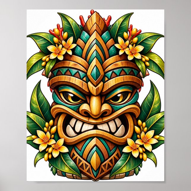 Affiche Tiki Parrot Bloom (Devant)