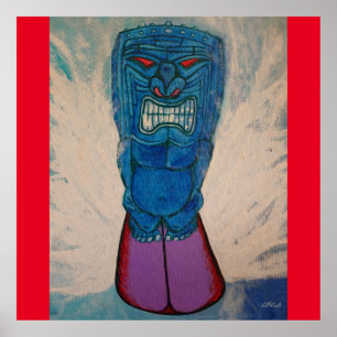 Affiche Tiki Surf King Ken Gage