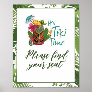 Affiche Tiki Time Luau été