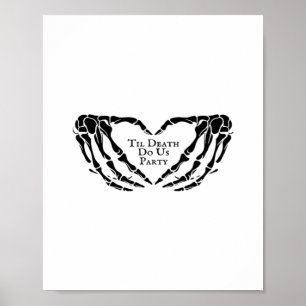 Affiche Til Death - Skeleton Heart Hands