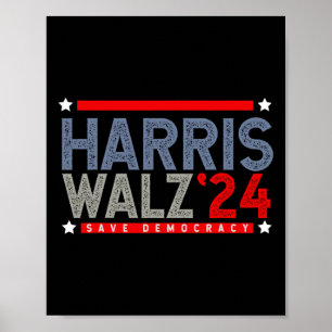 Affiche Tim-walz-2024 Élection Hommes Femmes Enfants Valse