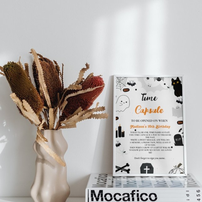 Affiche Time Capsule Halloween Ghost 1er Anniversaire jeu (Créateur téléchargé)