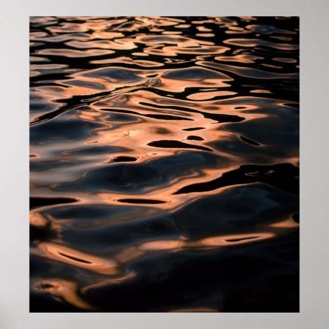 Affiche Time lapse photography of rippling water (Devant)