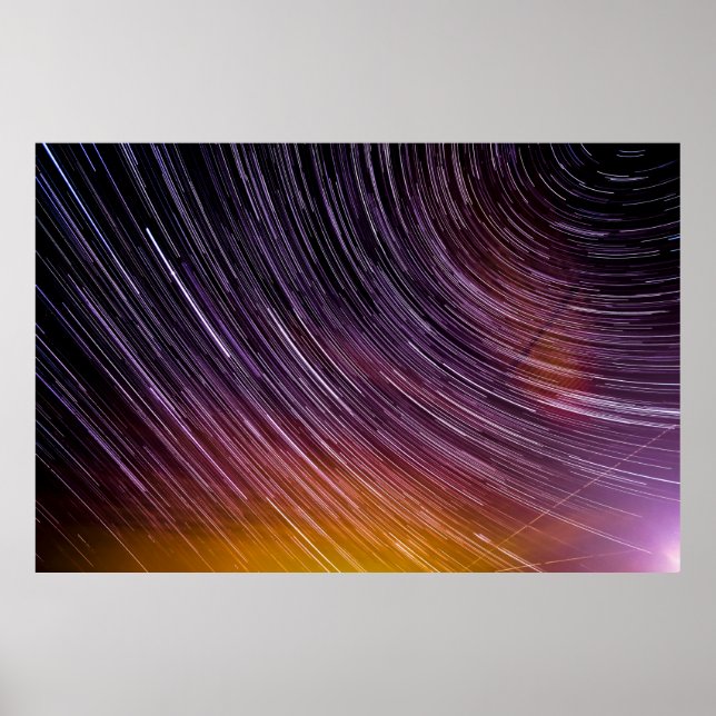 Affiche Timelapse photo of starry sky (Devant)