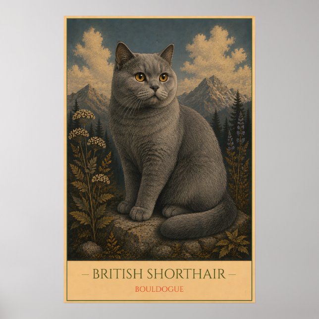 Affiche Timeless Charm: British Shorthair (Devant)