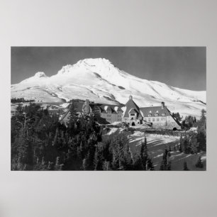 Affiche Timerline Lodge et Mt. Hood Photographie