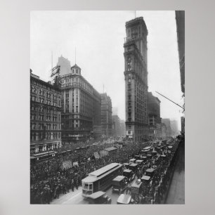 Affiche Times Square vintage NYC Photograph (1911)