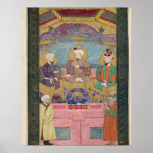 Affiche Timur (1336-1405), Babur (1483-1530, r.1526-30)