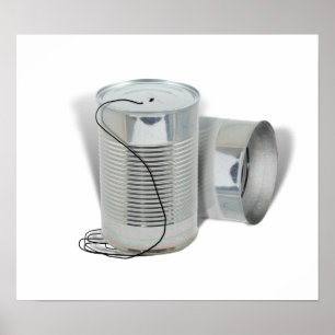 Affiche Tin Can Phone (Pouvez-vous m'entendre MAINTENANT ?