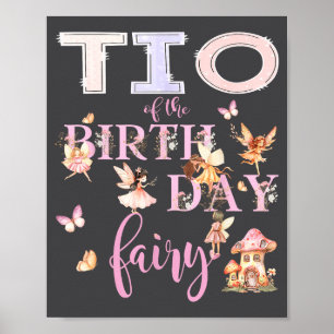 Affiche Tio de la Fée d'anniversaire Fille d'anniversaire