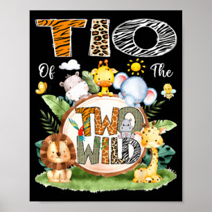 Affiche Tio Des Deux Sauvages 2ème Anniversaire Garçon Saf