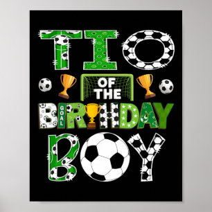 Affiche Tio du garçon qui fête son anniversaire joueur de