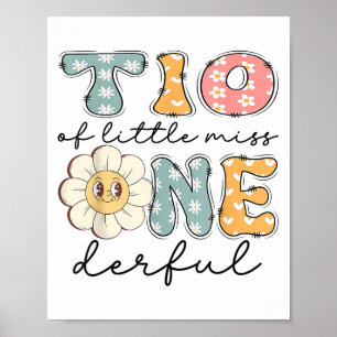 Affiche Tio Of Little Miss Onederful 1st Birthday Girl Dai