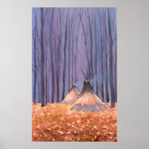 Affiche TIPI FEUILLES par SHARON SHARPE