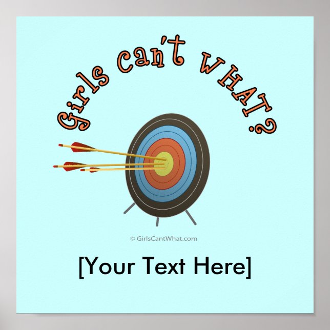 Affiche Tir à l'arc Cible (Devant)