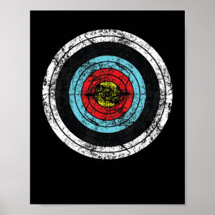 Affiche Tir à l'arc Cible Cute bow Chasse Amusante Archer
