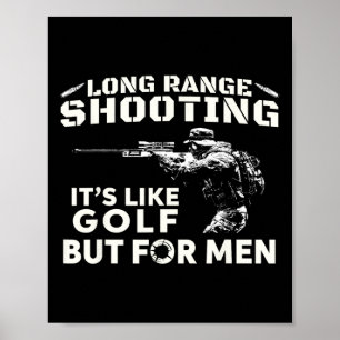 Affiche Tir à Longue Distance C'est Comme le Golf Mais Pou