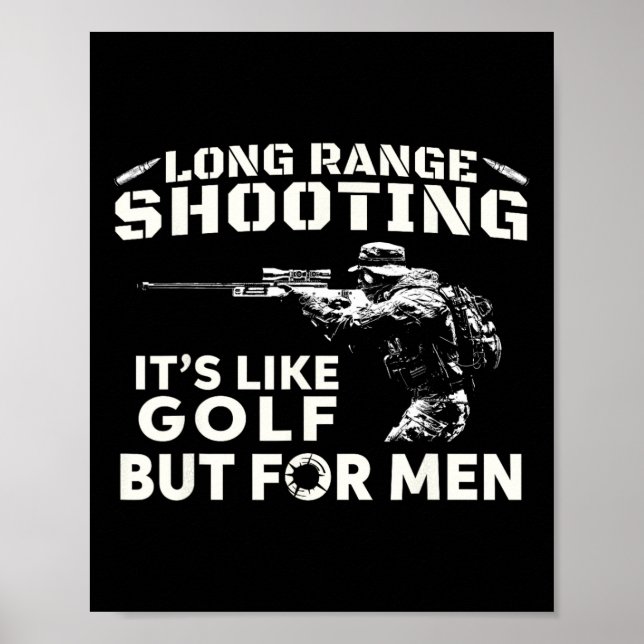 Affiche Tir à Longue Distance C'est Comme le Golf Mais Pou (Devant)