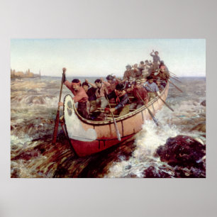 Affiche Tir sur les rapides, 1879 par Frances Anne Hopkins