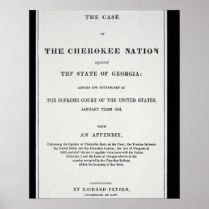 Affiche Tirage anti-enlèvement, par Nation Cherokee, en ré