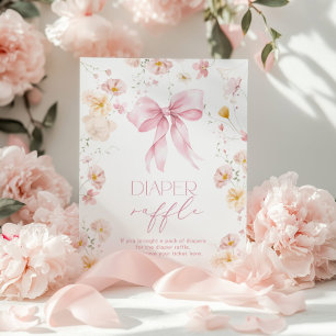 Affiche Tirage au sort de couche Fleur sauvage à noeud ros