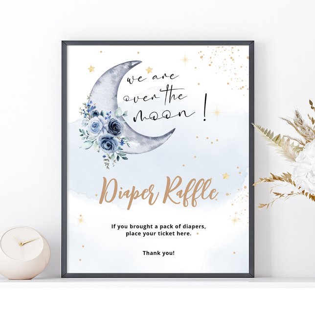 Affiche Tirage au sort de couche Floral Over The Moon  (Créateur téléchargé)