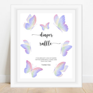 Affiche Tirage au sort de couches papillon