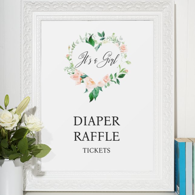 Affiche Tirage au sort des couches Fleurs de Pêcher Baby S (Créateur téléchargé)
