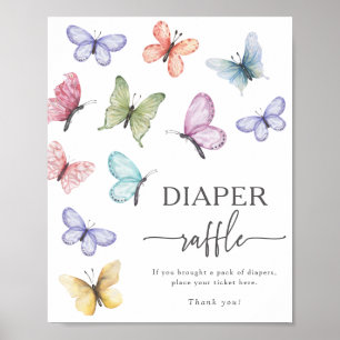 Affiche Tirage au sort des couches Papillon
