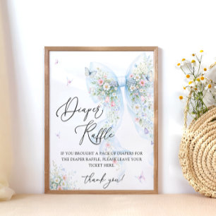 Affiche Tirage au sort des couches pour Baby Shower Papill