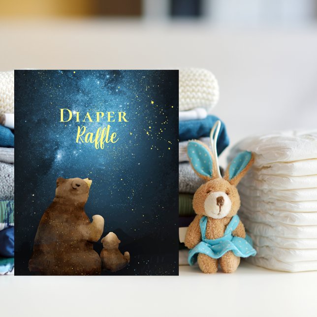 Affiche Tirage de Couches Ourson Mignon Petit Étoile Brill (Créateur téléchargé)